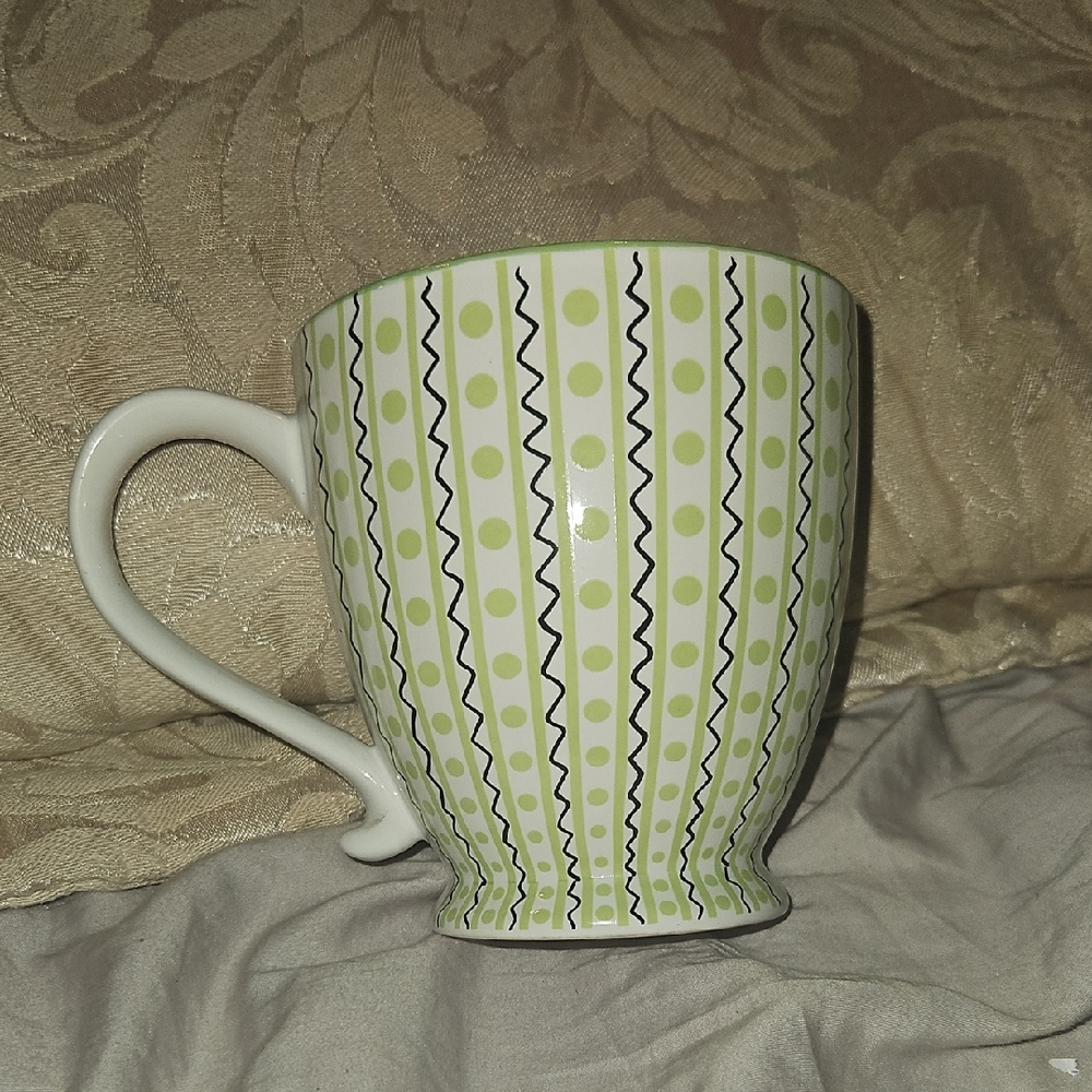Green and Black Large Mug